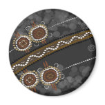 Australian Aboriginal Art - Lost Tribes Refrigerator Magnet