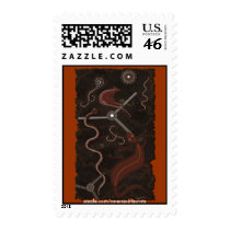Australian Aboriginal Art Postage Stamps