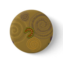 Australian Aboriginal Art  - The Gathering Pinback Button