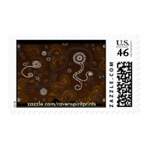 Australian Aboriginal Desert Art Postage Stamps