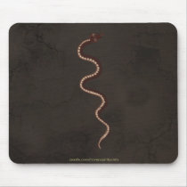 Australian Aboriginal Desert Snake Art Mouse Pad