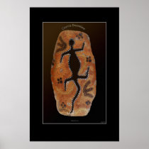 Australian Aboriginal Goanna Lizard Art Print