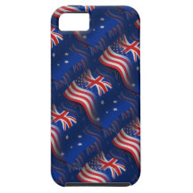 Australian-American Waving Flag iPhone 5 Covers