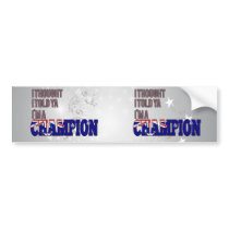Australian and a Champion Bumper Sticker