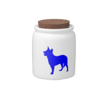 Australian Blue Heeler Candy Jar