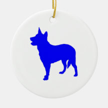 Australian Blue Heeler Christmas Ornaments