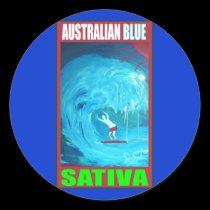 AUSTRALIAN BLUE SATIVA stickers