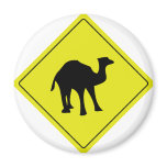 australian camel roadsign yellow magnets