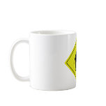 australian camel roadsign yellow coffee mug