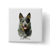 Australian Cattle Dog 9F061D-03 Pinback Buttons