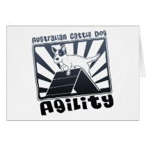 Australian Cattle Dog Agility A-Frame Greeting Card