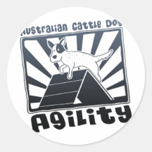 Australian Cattle Dog Agility A-Frame Stickers