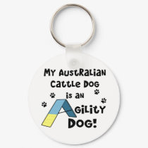 Australian Cattle Dog Agility Dog Keychain by MenagerieMayhem Australian Cattle Dog Agility Dog Keychain