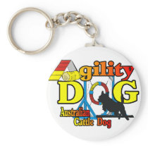Australian Cattle Dog Agility Keychain