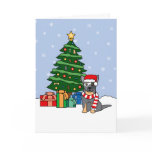 Australian Cattle Dog and Christmas Tree