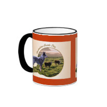 Australian Cattle Dog Art mugs