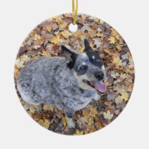 AUSTRALIAN CATTLE DOG BLUE HEELER CHRISTMAS ORNAME ORNAMENT