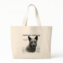 Australian Cattle Dog (blue) History Design Tote Bag