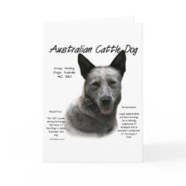 Australian Cattle Dog (blue) History Design cards