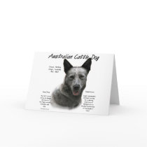 Australian Cattle Dog (blue) History Design cards by GreyWolfCreation Australian Cattle Dog (blue) History Design cards