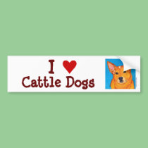 Australian Cattle Dog Bumper Sticker bumper stickers