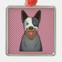 Australian Cattle Dog Cartoon Ornament