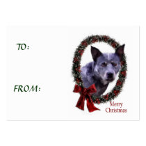 Australian Cattle Dog Christmas Gifts business cards by DogsByDezign Australian Cattle Dog Christmas Gifts business cards