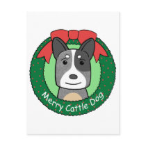 Australian Cattle Dog Christmas postcards