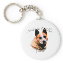 Australian Cattle Dog Dad 2 Keychains