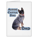 Australian Cattle Dog Dad 4 cards by GreyWolfCreation Australian Cattle Dog Dad 4 cards