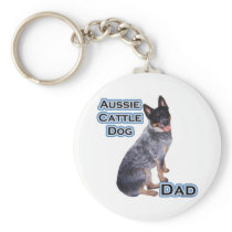 Australian Cattle Dog Dad 4 - Keychain