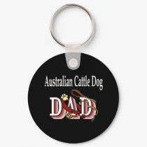australian cattle dog dad Keychain