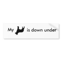 Australian Cattle Dog Down Under bumper stickers