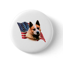 Australian Cattle Dog Flag buttons