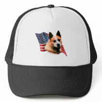 Australian Cattle Dog Flag Trucker Hats