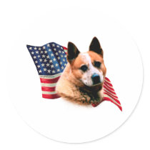 Australian Cattle Dog Flag Stickers