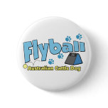 Australian Cattle Dog Flyball Buttons