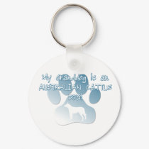 Australian Cattle Dog Granddog Keychain by MenagerieMayhem Australian Cattle Dog Granddog Keychain