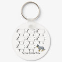 Australian Cattle Dog Herding Sheep Keychain