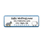 Australian Cattle Dog Herding Sheep Custom Return Address Label