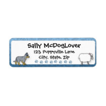 Australian Cattle Dog Herding Sheep Custom Return Address Label