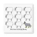 Australian Cattle Dog Herding Sheep Magnet by MenagerieMayhem Australian Cattle Dog Herding Sheep Magnet