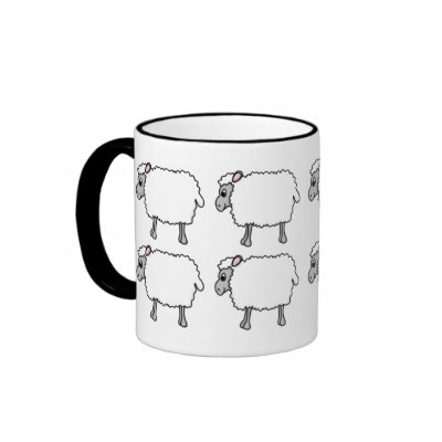 Australian Cattle Dog Herding Sheep Mug by MenagerieMayhem