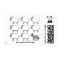 Australian Cattle Dog Herding Sheep Postage Stamps