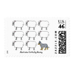 Australian Cattle Dog Herding Sheep Postage Stamps