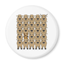 Australian Cattle Dog in the Herd Fridge Magnet