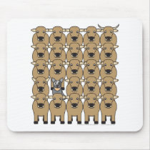 Australian Cattle Dog in the Herd Mouse Mats