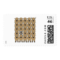 Australian Cattle Dog in the Herd Postage