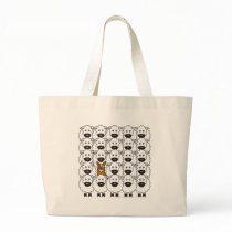 Australian Cattle Dog in the Sheep bags