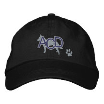 Australian Cattle Dog Initials Embroidered Hat